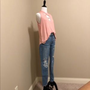 nicolenvy Tops - GIRLY BLUSH PINK SLEEVELESS MOCK NECK TOP nicolenvy Tops - GIRLY BLUSH PINK SLEEVELESS MOCK NECK TOP